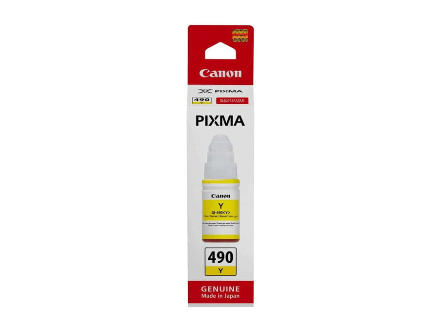 Canon-Ink-GI-490 Y-G1400, G1410, G1411, G2400, G2410, G2411, G3400, G3410, G3411, G4400, G4410