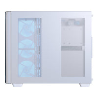Aerocool P500C ATX Mid-Tower PC Case White 4x ARGB Infinity Mirror Fans Tempered Glass - Image 3