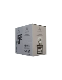 Acconet CAT5e Indoor Ethernet Cable 100m White CCA STP Pull Box | CAT5-100-SC-STP