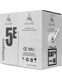 Acconet CAT5e Indoor Ethernet Cable 100m White CCA UTP Pull Box | CAT5-100