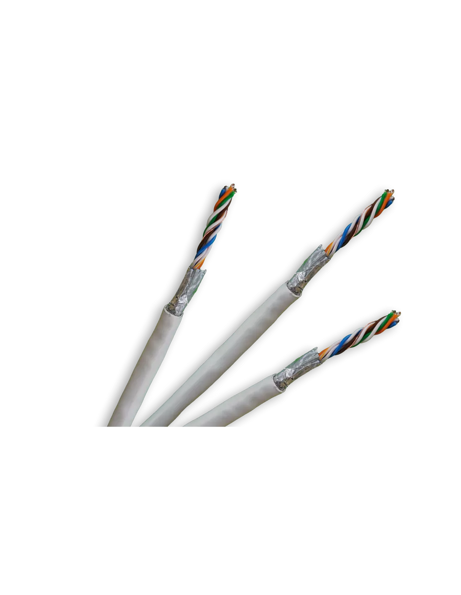 Acconet CAT6 Indoor Ethernet Cable 100m White CCA STP Pull Box | CAT6-100-STP