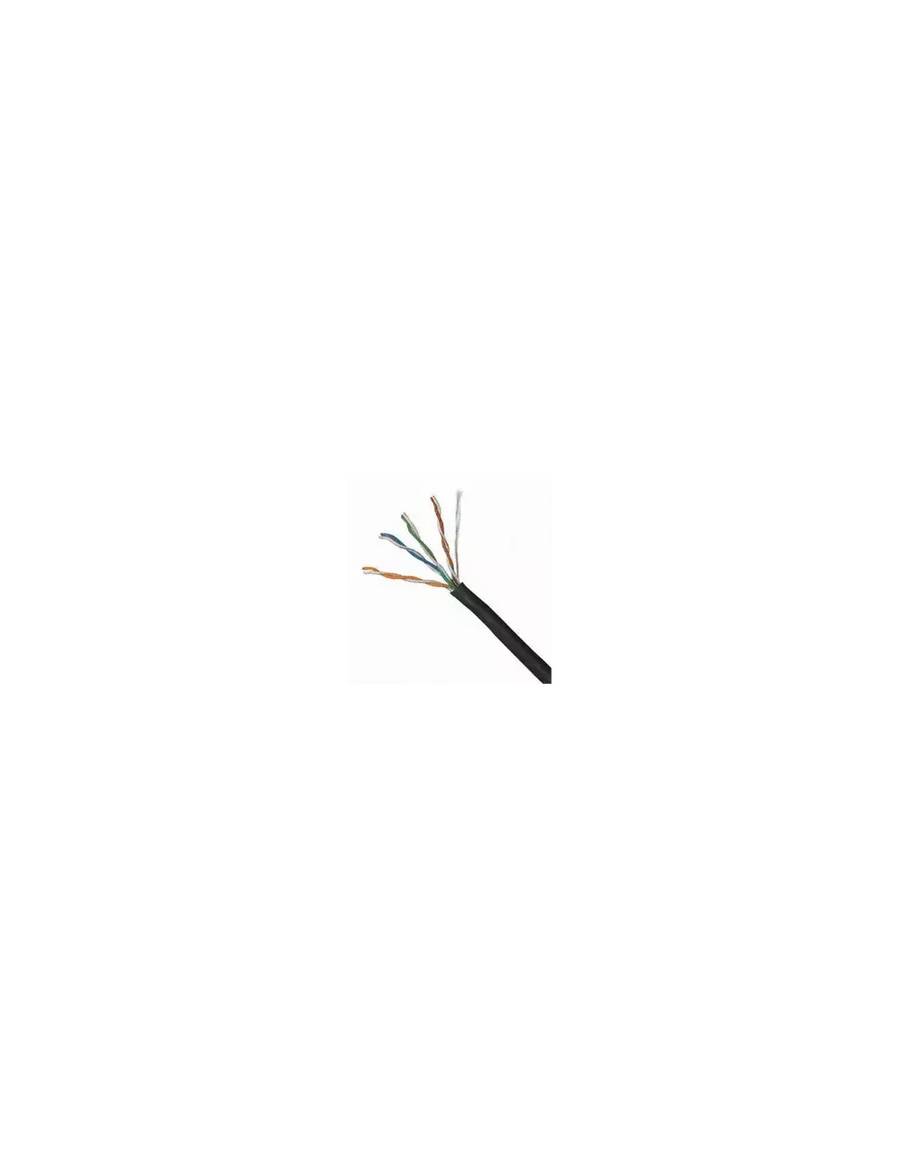 Acconet CAT6 UV Outdoor Ethernet Cable 305m Black CCA SF/TP Roll | CAT6-305-U
