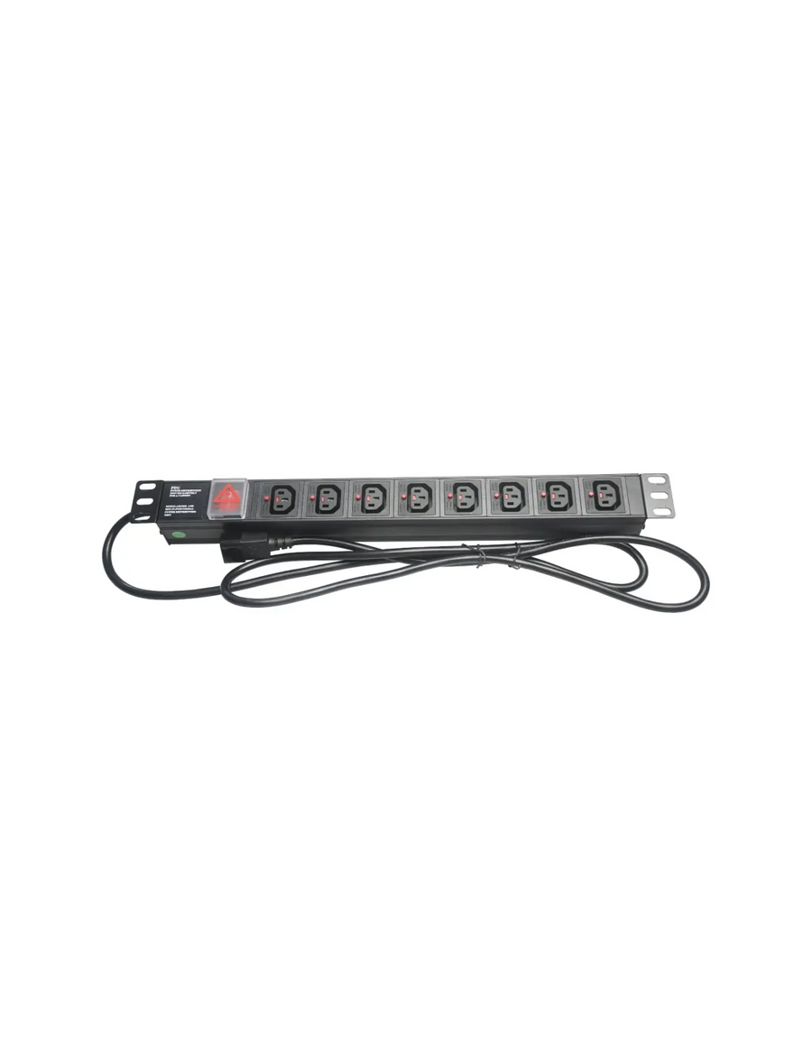 Acconet Power Distribution Unit, 1U, 8 way Female Kettle Cord