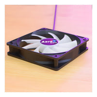 AeroCool Frost 12 120mm Fixed RGB Case Fan Molex 3-Pin Connector 8 LED Curved Blades 1000 RPM - Image 3