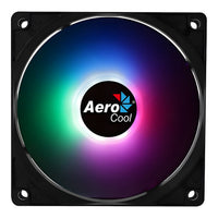 AeroCool Frost 12 120mm Fixed RGB Case Fan Molex 3-Pin Connector 8 LED Curved Blades 1000 RPM