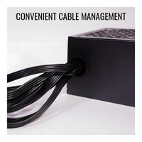 AeroCool AERO Bronze 650W ATX PSU 80 Plus Bronze DC-to-DC Conversion Japanese Capacitors 12cm Fan Non-Modular - Image 4