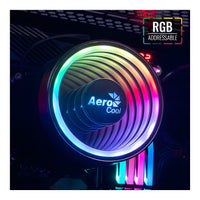AeroCool Mirage 5 ARGB CPU Air Cooler Infinity Mirror 5 Heatpipes 150W TDP PWM 4-Pin AM5 AM4 LGA1700 LGA1200 - Image 2
