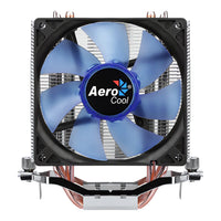 Aerocool Verkho 4 Lite 125W CPU Air Cooler 4 Heat Pipes 90mm PWM Blue LED Fan