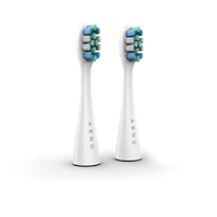 AENO Replacement toothbrush heads, White, Dupont bristles, 2pcs in set (for ADB0001S/ADB0002S)