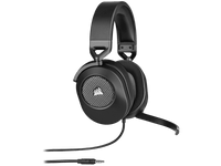 HS65 Premium Carbon Headset, 50mm Audio Drivers, Omnidirectional Mic - Console Ready