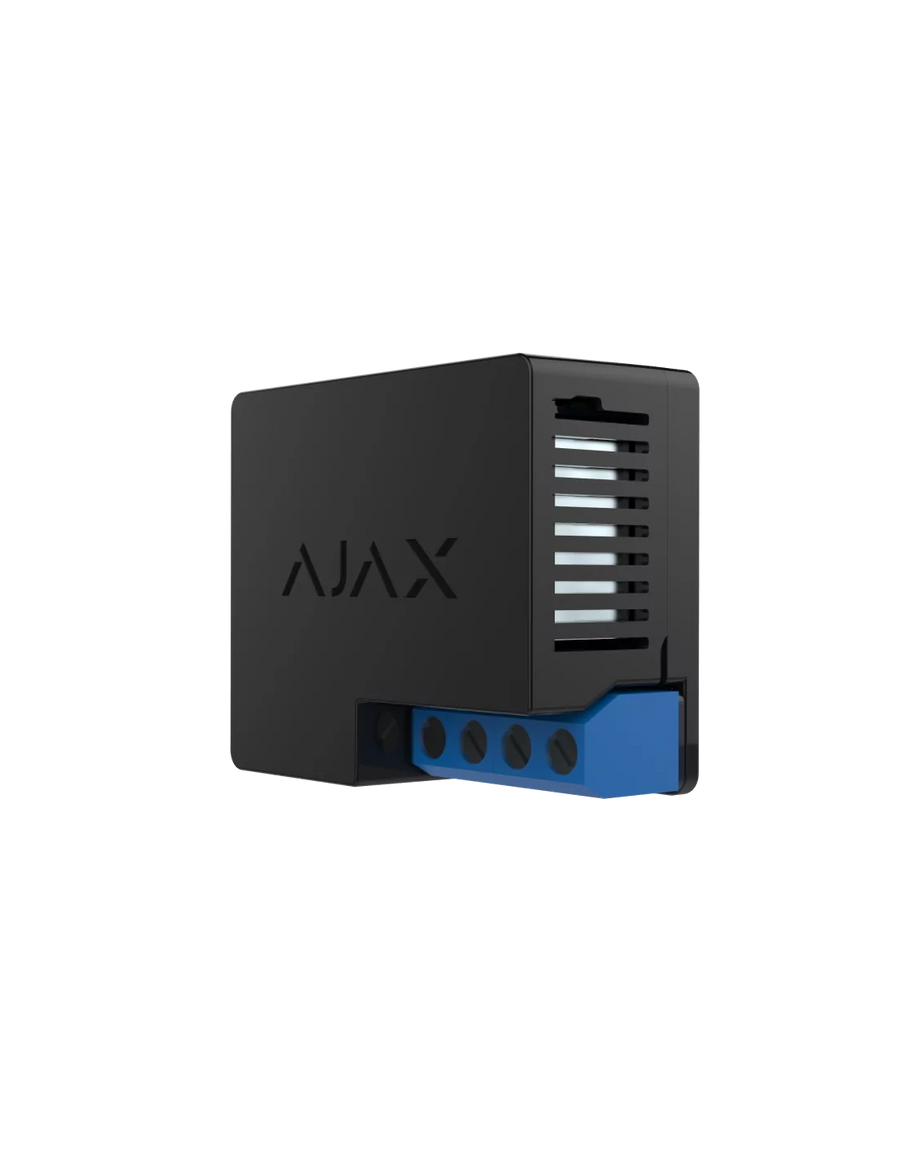 AJAX Security - Automation - Black WallSwitch, Power Relay to Control 100/230V Power Supply Remotely |