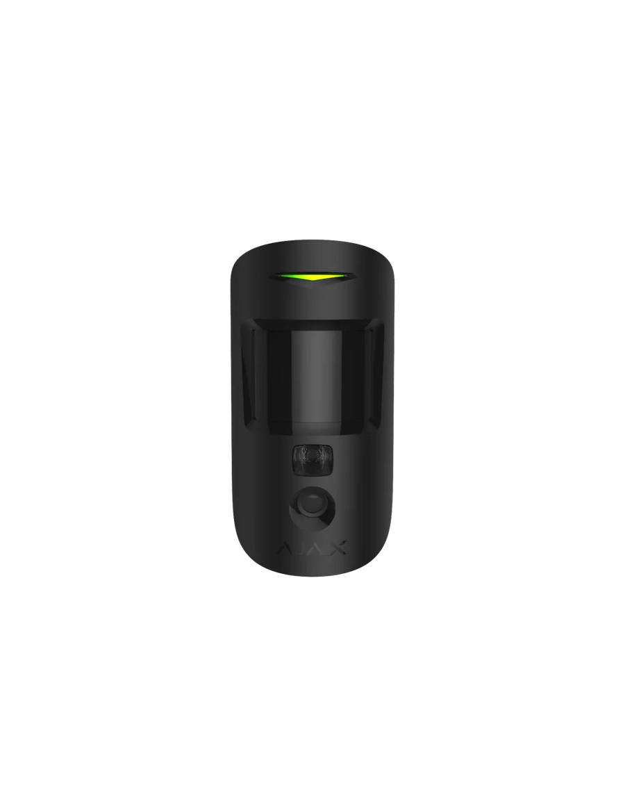 AJAX Security - MotionCam (PhOD) Jeweller - Black Wireless Motion Detector with Photo on Demand and by Alarm