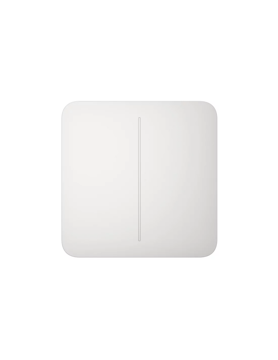 AJAX Security - White SoloButton 2-GANG | AJAX-SB-2-GANG-W