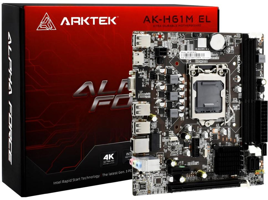 Arktek H61 MB,1155,DDR3,MICRO ATX