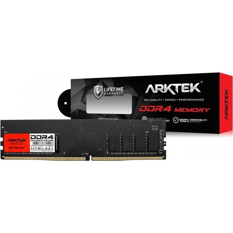 Arktek Memory 8GB DDR4 PC-2666 DIMM RAM Module for PC