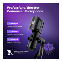 NearStream AM35U USB-C Cardioid Condenser Microphone AI Noise Canceling 24-Bit RGB 3.5mm Monitor - Image 2