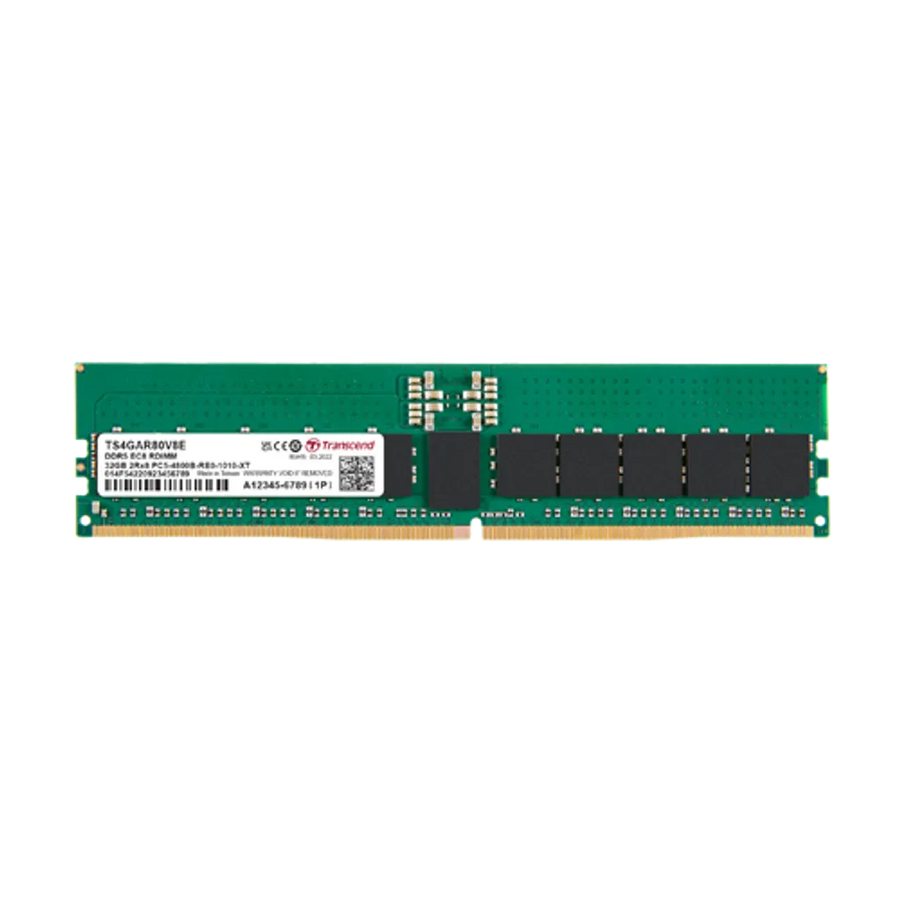 Transcend 16GB DDR5-5600 ECC Registered DIMM CL46 1Rx8 Server Memory