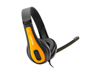 CANYON PC headset HSC-1 PC Mic Flat 2m Black Yellow