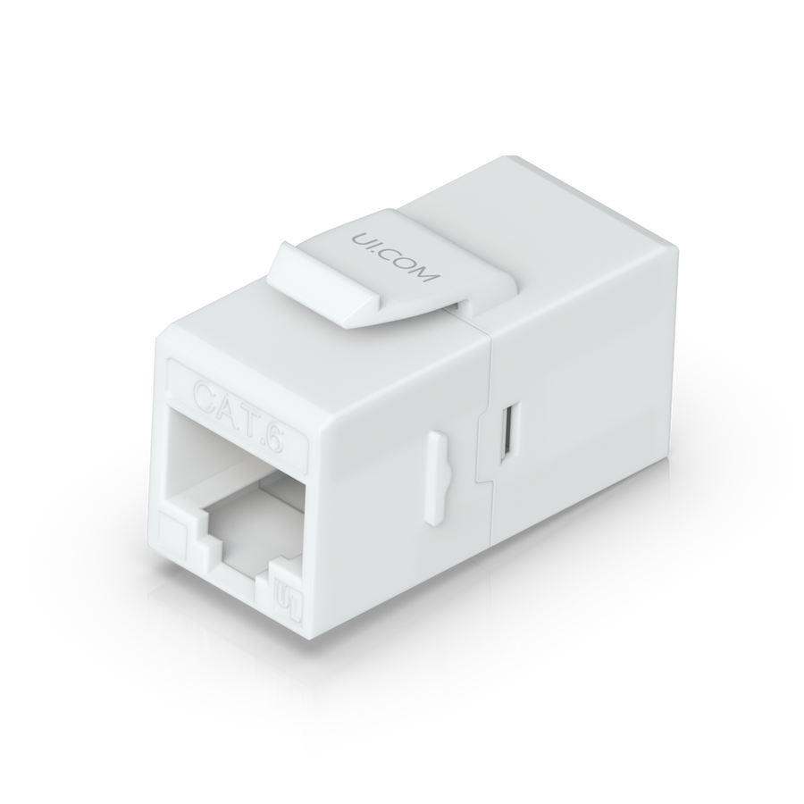 Ubiquiti UniFi UACC-Keystone-Coupler-C6 Cat6 keystone coupler, Easy snap-in installation on a blank patch