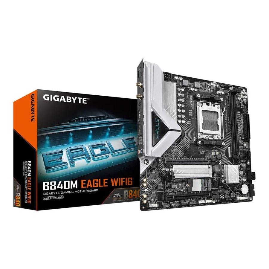 Gigabyte B840M Eagle WiFi 6 Micro-ATX Motherboard AMD AM5 B840 DDR5 2x M.2 HDMI WiFi 6
