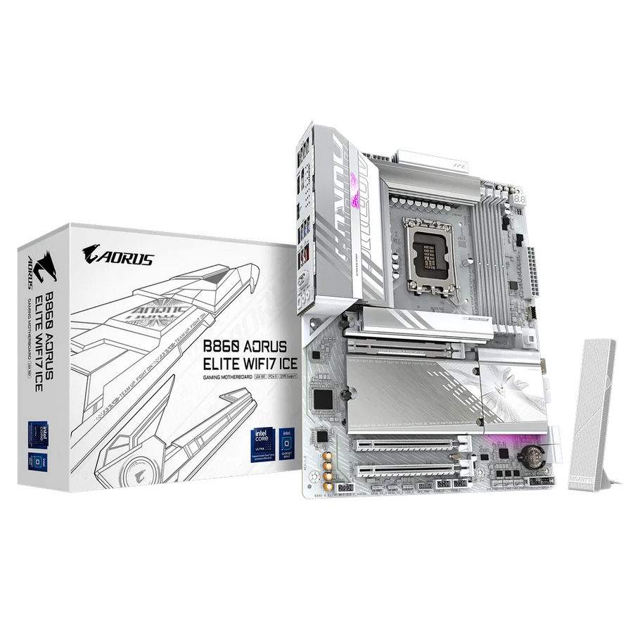 Gigabyte B860 AORUS ELITE Wi-Fi 7 ICE Intel LGA1851 ATX Motherboard DDR5 USB4