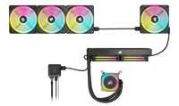 Corsair iCUE LINK LX120 RGB 120mm PWM Fan 480-2400 RPM 63.1 CFM (Black/White) - Image 2