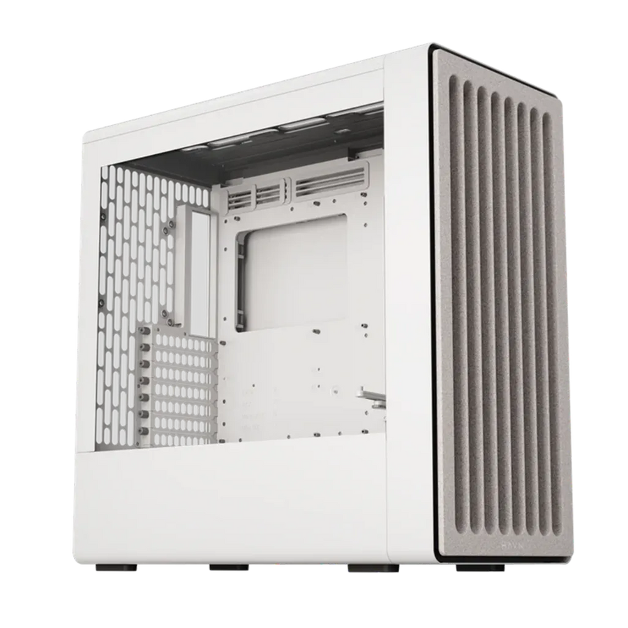 HAVN BF 360 E-ATX Mid Tower Gaming PC Case Tempered Glass White GPU Air Guide