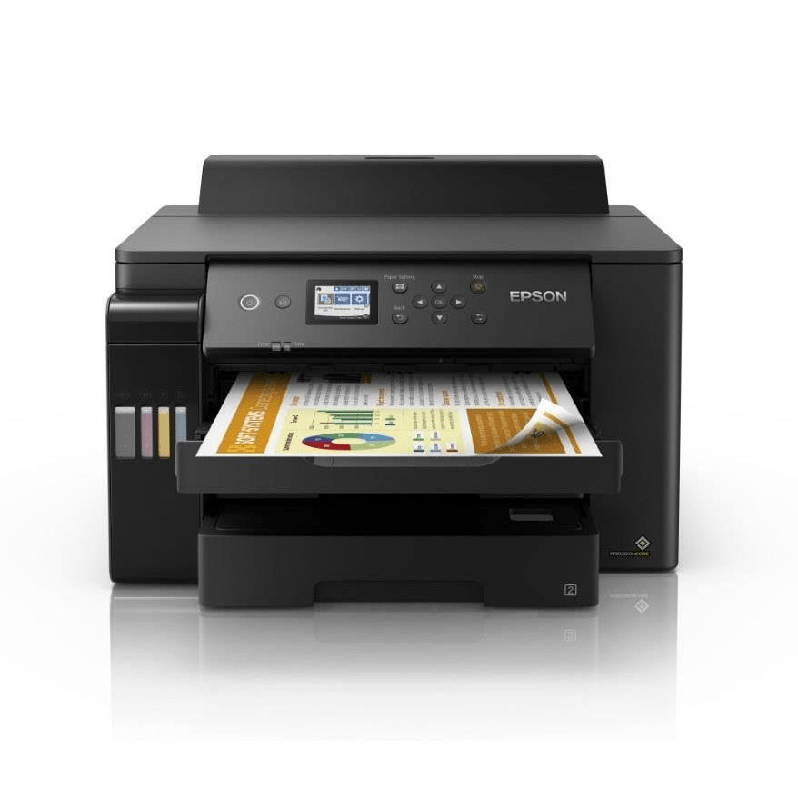 Epson 32ppm Mono 32ppm Colour A3+ Single Function USB Wi-Fi/Wi-FiDirect Ethernet AutoDuplexPrint incl set of ink (2 x Black)