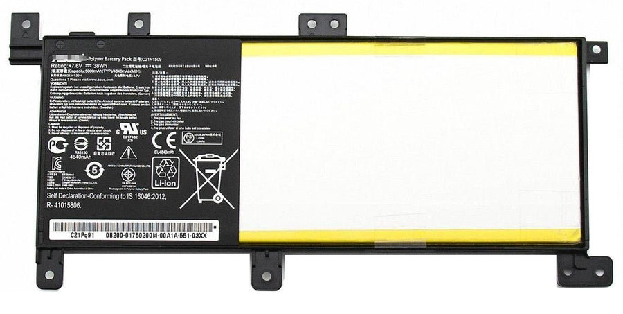 7.6V 38Wh Battery for ASUS X556