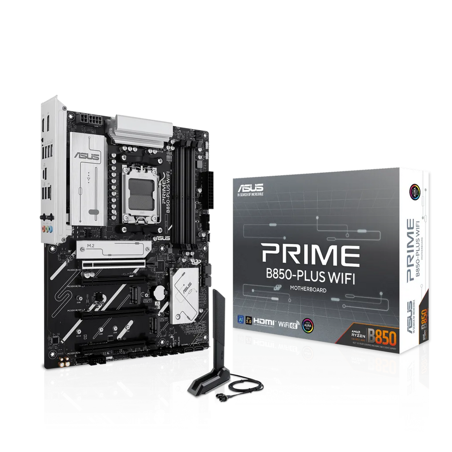 ASUS Prime B850-Plus Wi-Fi AMD AM5 ATX Motherboard DDR5 Wi-Fi 6E PCIe 5.0 2.5GbE