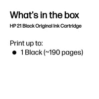 HP 21 Black Original Ink Cartridge ~190 pgs - Image 3