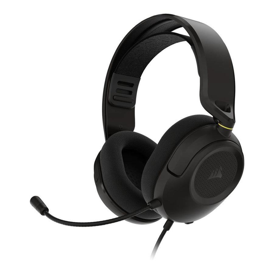 HS35 v3 Carbon Gaming Headset; Universal 3.5mm connectivity; PC;MAC;Playstation;Mobile; Flexible omni-directional microphone -