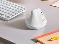 Logitech Lift Vertical White Mouse
