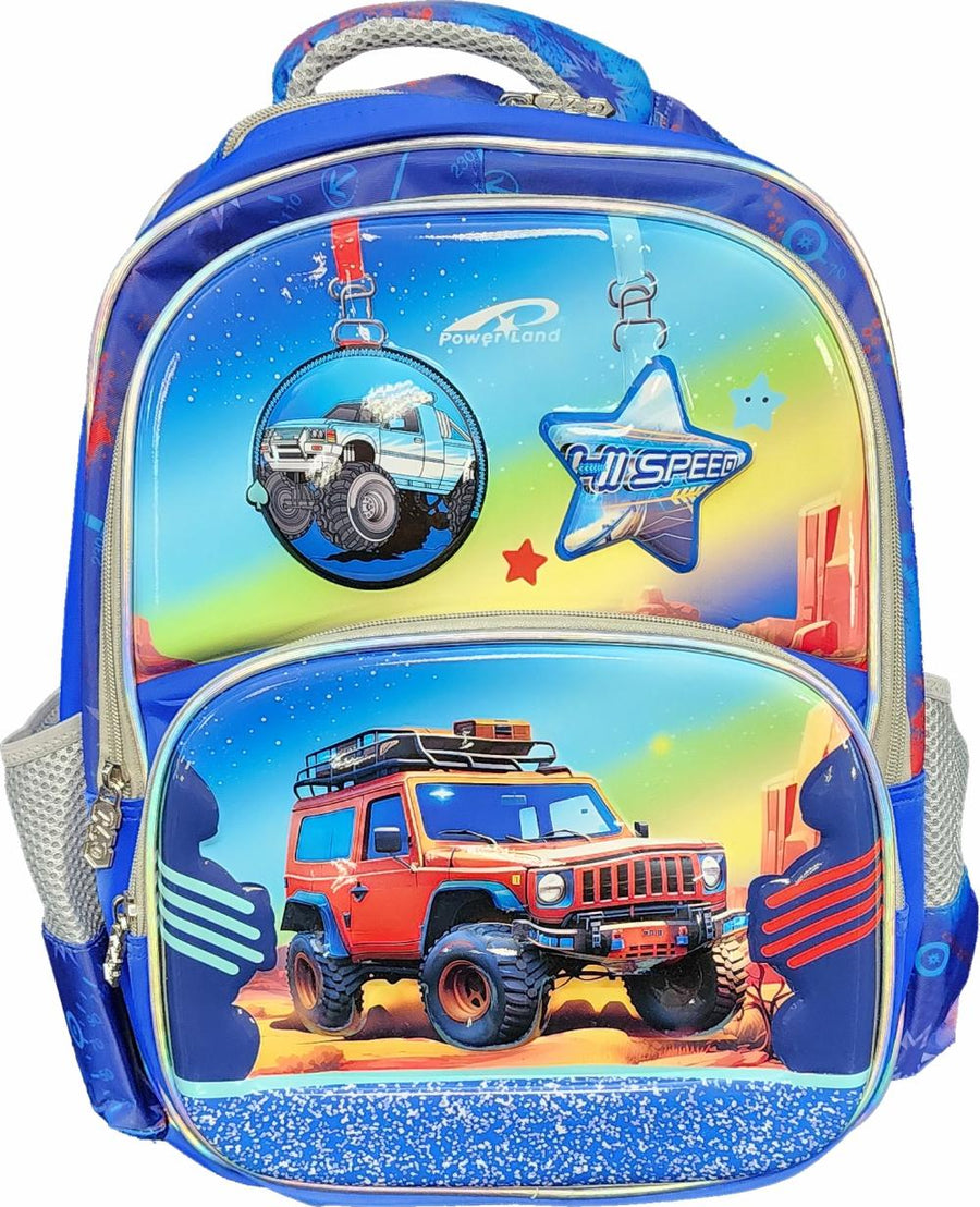 Powerland 16" 3D Car Kids Backpack