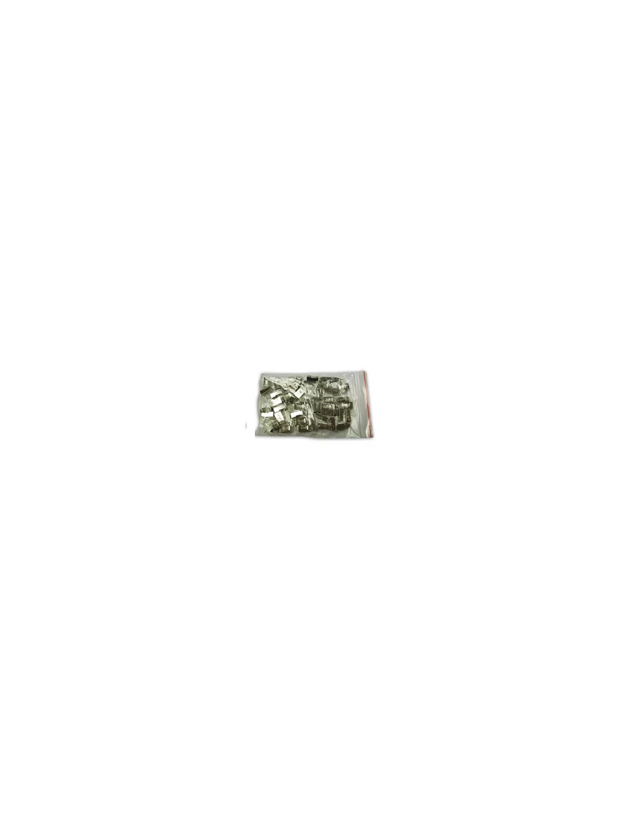 CAT5e RJ45 Connectors, Shielded, Stranded/Solid Core, 50 Pack