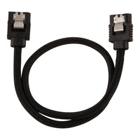 Corsair Premium Sleeved SATA Data Cable Set with Straight Connectors; Black; 30cm