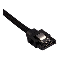 Corsair Premium Sleeved SATA Data Cable Set with Straight Connectors; Black; 30cm