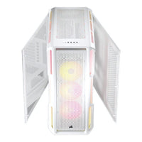 Corsair iCUE LINK 5000T LX RGB Midi Tower ATX PC Case White 3x LX120 Fans Aurora RGB Light Strips - Image 3