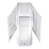 Corsair 5000T Midi Tower ATX PC Case USB-C 10x 120mm Fan Support Dual 360mm Radiator (White) - Image 3