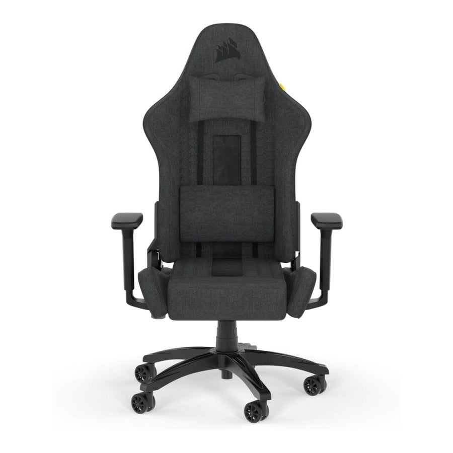 Corsair TC100 RELAXED Gaming Chair Black Grey Soft Fabric