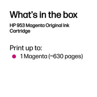 HP 953 Magenta Original Ink Cartridge ~630 pgs - Image 3