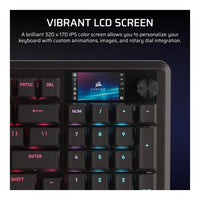 Corsair Vanguard Pro 96 Hall Effect Gaming Keyboard MGX Hyperdrive Switches 8000Hz LCD Screen NA Layout - Image 5