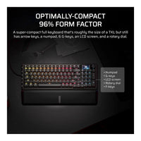 Corsair Vanguard Pro 96 Hall Effect Gaming Keyboard MGX Hyperdrive Switches 8000Hz LCD Screen NA Layout - Image 3