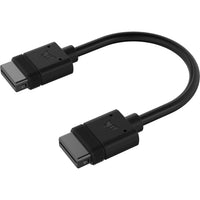 CorsairiCUE LINK Cable; 2x 100mm with Straight connectors; Black
