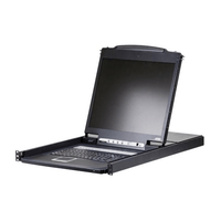 16P PS/2 USB VGA 19'' LCD KVM Switch W/(USA KB/SPKB)/W/(US/EU) CORD ATEN