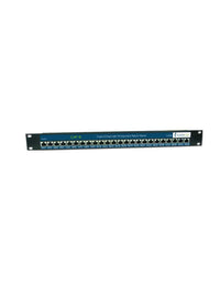 Clear Line 24 Port Gigabit Rackmount PoE Surge Arrestor CAT 6 Patch Panel