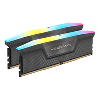 CORSAIR VENGEANCE RGB DDR5 16GB (1 x 16GB) DDR5 6000 CL38-48-48-96 1.35V Intel XMP & AMD EXPO - GREY