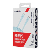 CANYON cable OnWire 60CL C-C 60W COLOR Braided 1m Light Blue - Image 3