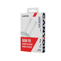 CANYON cable OnWire 60CL C-C 60W COLOR Braided 1m White - Image 3
