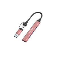 CANYON hub DS-02 4in1 USB-A/C Pink - Image 3